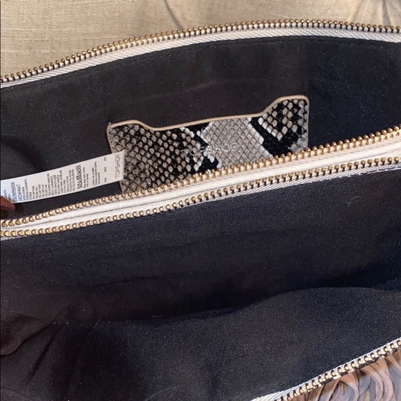 Top shop snakeskin fridge tassel shoulder bag - Picture 3 of 4